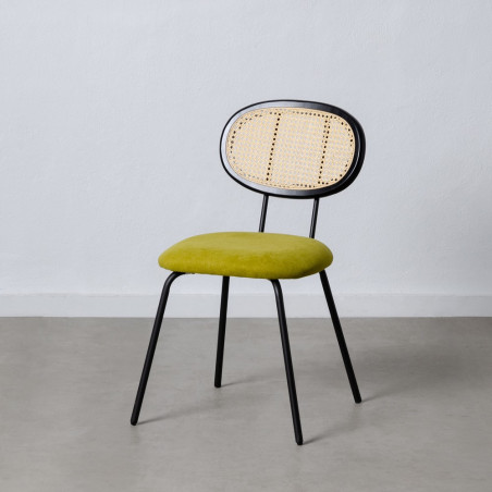 SILLA COMEDOR VINE RATÁN – VERDE