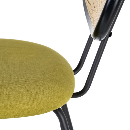 SILLA COMEDOR VINE RATÁN – VERDE