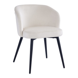 SILLA COMEDOR TALIA TERCIOPELO BEIGE
