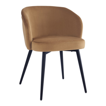 SILLA COMEDOR TALIA TERCIOPELO CAMEL
