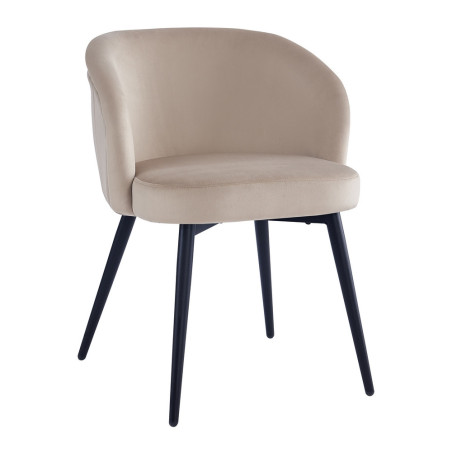 SILLA COMEDOR TALIA TERCIOPELO TAUPE