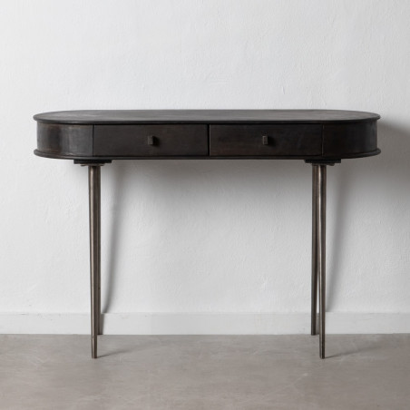 CONSOLA MARRÓN MADERA / METAL ENTRADA MODELO VILAR 110 X 41 X 73 CM