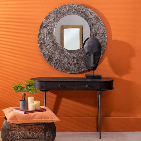 CONSOLA MARRÓN MADERA / METAL ENTRADA MODELO VILAR 110 X 41 X 73 CM