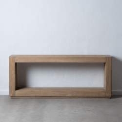 CONSOLA NATURAL MADERA DE OLMO MODELO LEO 183 X 38 X 76 CM