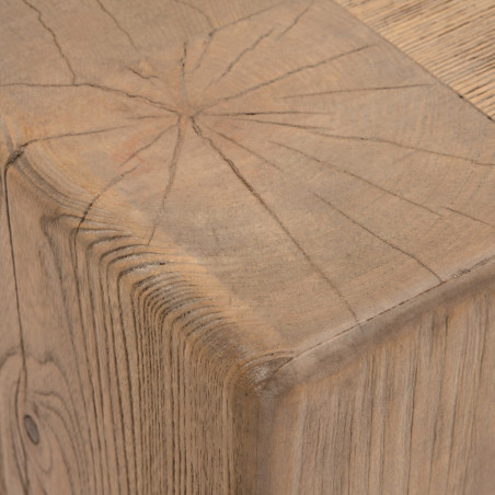 CONSOLA NATURAL MADERA DE OLMO MODELO LEO 183 X 38 X 76 CM