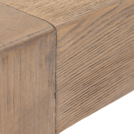 CONSOLA NATURAL MADERA DE OLMO MODELO LEO 183 X 38 X 76 CM