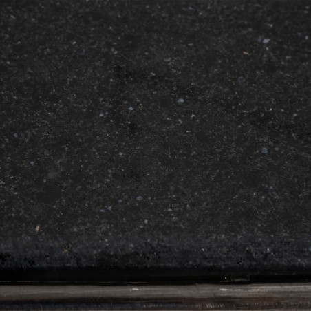 CONSOLA PLATA-NEGRO METAL-MÁRMOL 95 X 45 X 92 CM