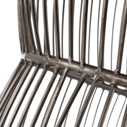CONSOLA PLATA-NEGRO METAL-MÁRMOL 95 X 45 X 92 CM