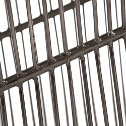 CONSOLA PLATA-NEGRO METAL-MÁRMOL 95 X 45 X 92 CM