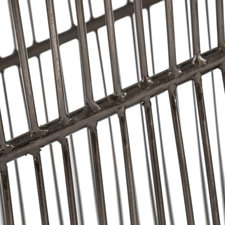CONSOLA PLATA-NEGRO METAL-MÁRMOL 95 X 45 X 92 CM