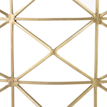 CONSOLA ORO METAL-CRISTAL ENTRADA 98 X 51 X 89 CM
