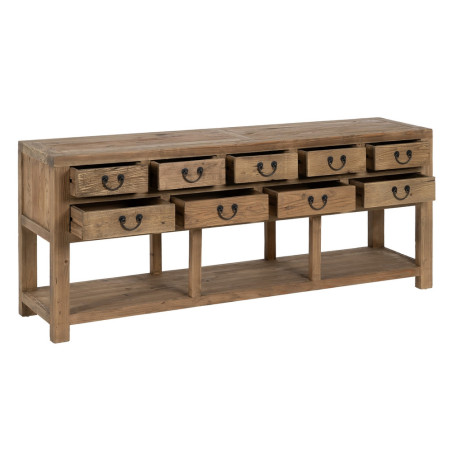CONSOLA NATURE MADERA DE OLMO 190x45x80 CM