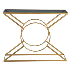 CONSOLA KALEM CRISTAL DORADO