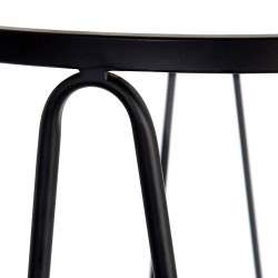 SET 2 CONSOLAS LINEY METAL NEGRO-CRISTAL