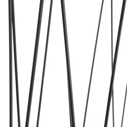 SET 2 CONSOLAS LINEY METAL NEGRO-CRISTAL