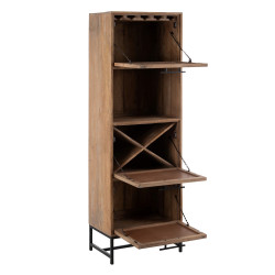 MUEBLE AUXILIAR NATURAL MADERA DE MANGO MODELO TELMO 60 X 38 X 188 CM