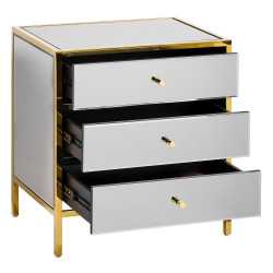 MESITA ORO DM-ESPEJO DORMITORIO 60 X 42 X 66 CM