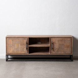 MUEBLE TV NATURAL MADERA DE MANGO MODELO TELMO 150 X 35 X 55 CM