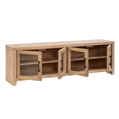 MUEBLE TV NATURAL MADERA DE OLMO MODELO CELIA 180 X 40 X 60 CM