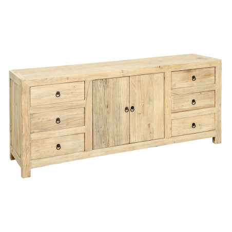 APARADOR DULCE 2P+ 6C MADERA DE OLMO NATURAL 180X45