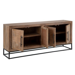 APARADOR NATURAL MADERA DE MANGO MODELO TELMO 180 X 40 X 80 CM