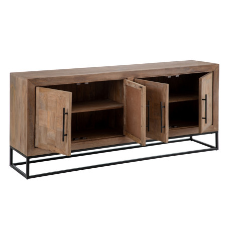 APARADOR NATURAL MADERA DE MANGO MODELO TELMO 180 X 40 X 80 CM