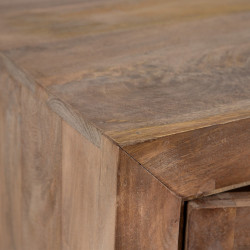 APARADOR NATURAL MADERA DE MANGO MODELO TELMO 180 X 40 X 80 CM
