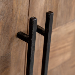 APARADOR NATURAL MADERA DE MANGO MODELO TELMO 180 X 40 X 80 CM
