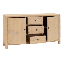 APARADOR NATURAL MADERA DE OLMO MODELO VILUM 160 X 40 X 90 CM