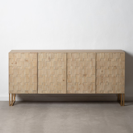 APARADOR CREMA MADERA-HIERRO MODELO CLOMI 180 X 45 X 84 CM