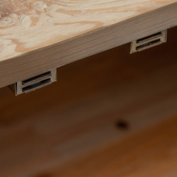 APARADOR CREMA MADERA-HIERRO MODELO CLOMI 180 X 45 X 84 CM
