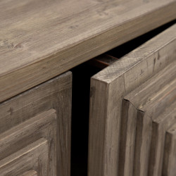 APARADOR NATURAL MADERA-HIERRO MODELO TECH 185 X 48,50 X 92,50 CM