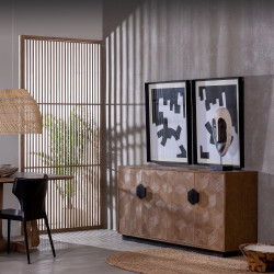 APARADOR NATURAL MADERA MODELO DALIA 180 X 45 X 85 CM