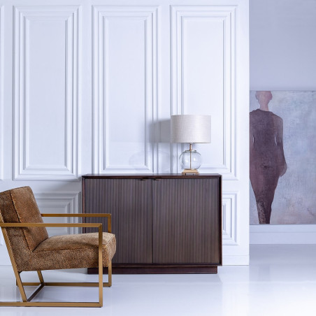 APARADOR MARRÓN OSCURO MADERA MINDI MODELO JULIO 120 X 43 X 85 CM