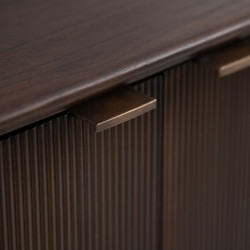 APARADOR MARRÓN OSCURO MADERA MINDI MODELO JULIO 120 X 43 X 85 CM