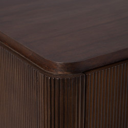 APARADOR MARRÓN OSCURO MADERA MINDI MODELO FORNEL 140,50 X 35,50 X 85 CM