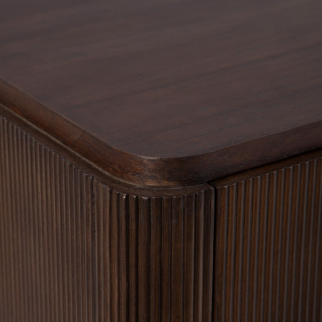 APARADOR MARRÓN OSCURO MADERA MINDI MODELO FORNEL 140,50 X 35,50 X 85 CM