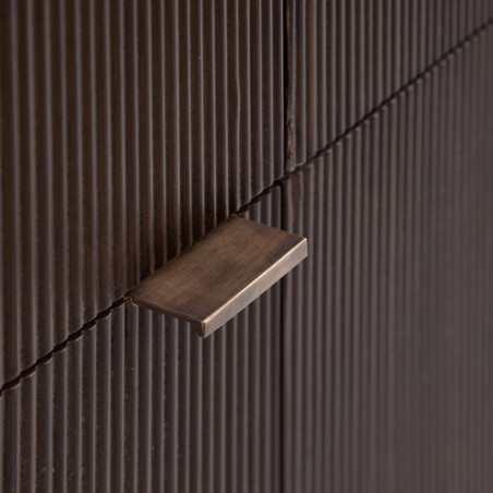 APARADOR MARRÓN OSCURO MADERA MINDI MODELO FORNEL 140,50 X 35,50 X 85 CM