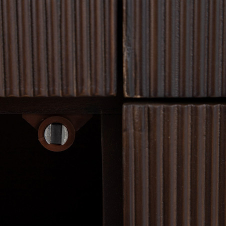 APARADOR MARRÓN OSCURO MADERA MINDI MODELO FORNEL 140,50 X 35,50 X 85 CM