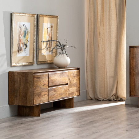 APARADOR NATURAL MADERA DE MANGO SALÓN 160 X 46 X 74 CM