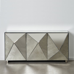 APARADOR PLATA DM-ESPEJO SALÓN 180 X 48 X 90 CM