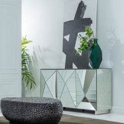 APARADOR PLATA DM-ESPEJO SALÓN 180 X 48 X 90 CM