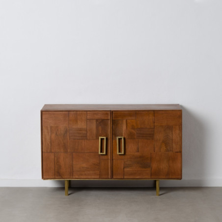 APARADOR CASUAL NATURAL MADERA/METAL 122x45x76 CM