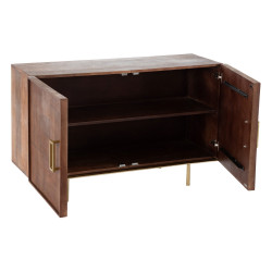 APARADOR CASUAL NATURAL MADERA/METAL 122x45x76 CM