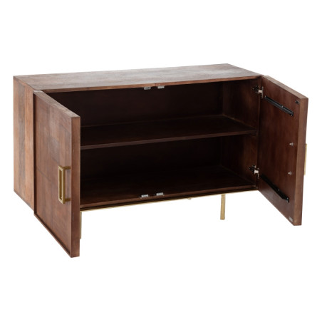 APARADOR CASUAL NATURAL MADERA/METAL 122x45x76 CM