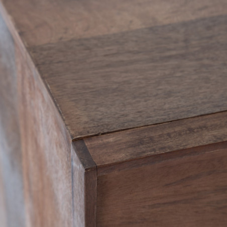 APARADOR CASUAL NATURAL MADERA/METAL 122x45x76 CM