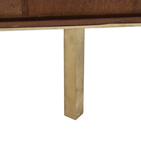 APARADOR CASUAL NATURAL MADERA/METAL 122x45x76 CM
