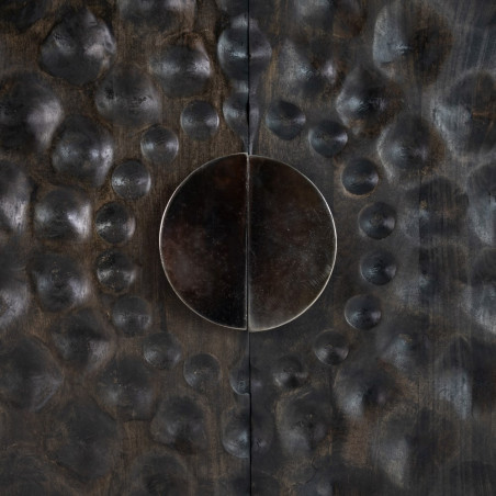 ARMARIO HEART MARRÓN MADERA / METAL 89x40x110 CM