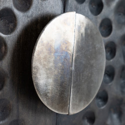 ARMARIO HEART MARRÓN MADERA / METAL 89x40x110 CM