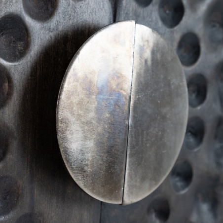 ARMARIO HEART MARRÓN MADERA / METAL 89x40x110 CM